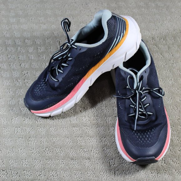 Avia Size 8 Blue and Neon Peach Athletic Shoes - Picture 1 of 6